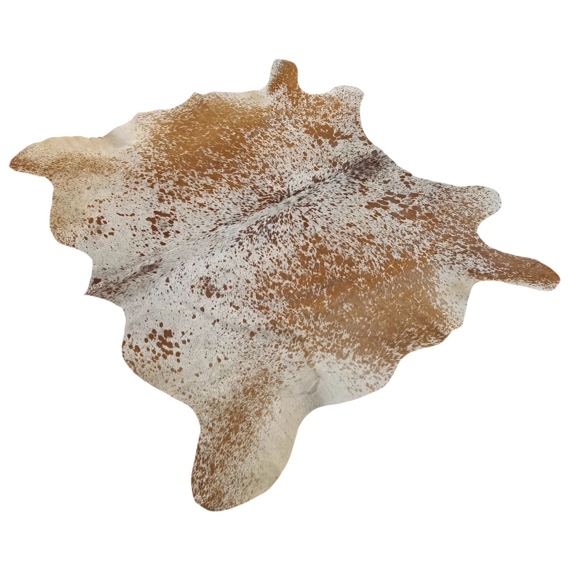 Brown salt and pepper Cowhide Rug – 5'-7" x 4'-9" - Image 3