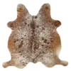Brown salt and pepper Cowhide Rug – 5'-9" x 5'-4"
