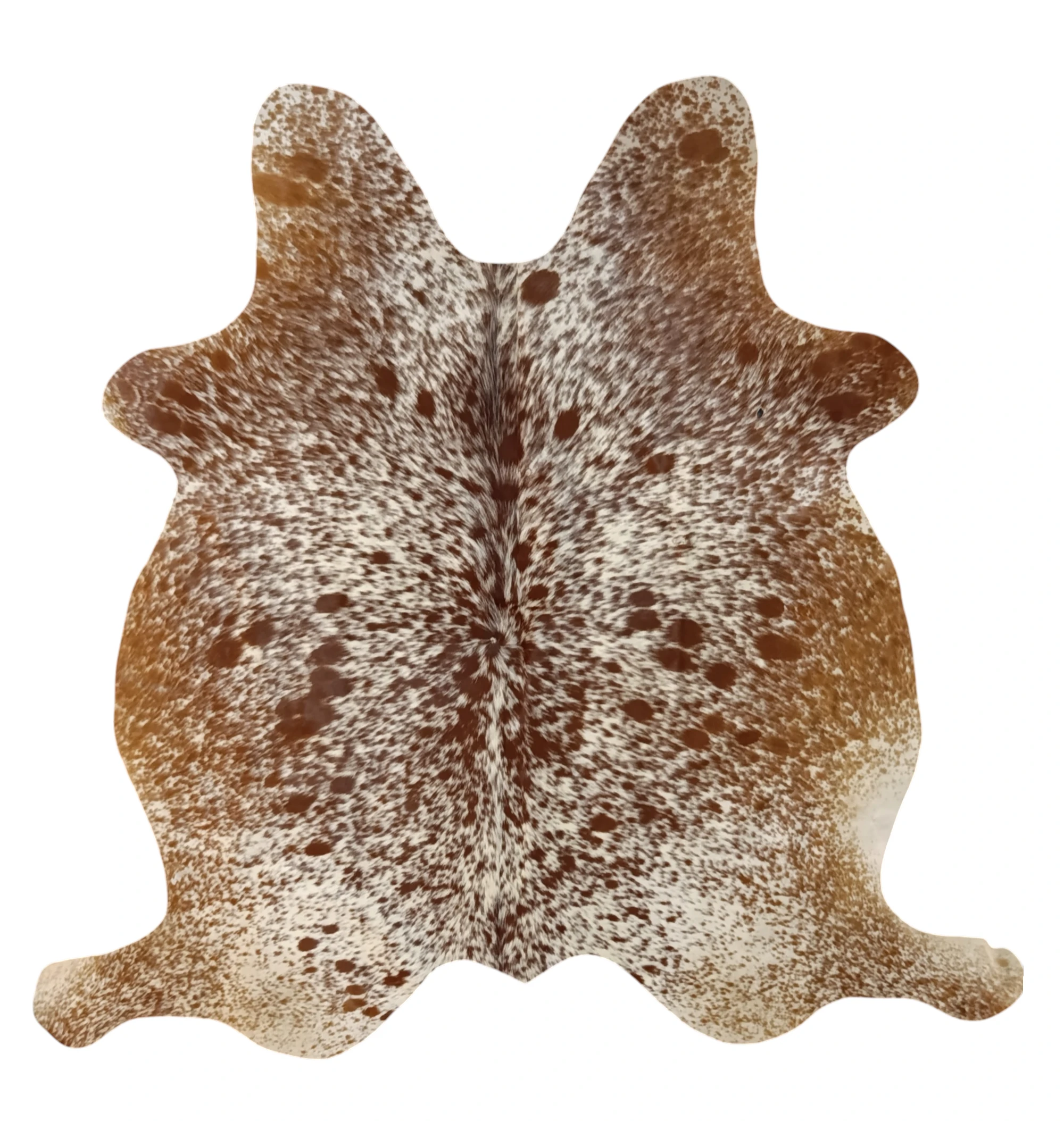 Brown salt and pepper Cowhide Rug – 5'-9" x 5'-4"