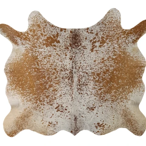 Brown salt and pepper Cowhide Rug – 5'-7" x 4'-9"