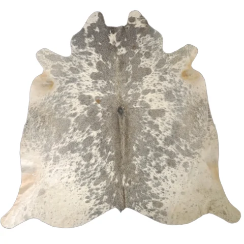 Grey salt and pepper Cowhide Rug – 5'-3" x 5'-2"