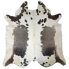 Grey salt and pepper Cowhide Rug – 5'-5" x 5'-8"