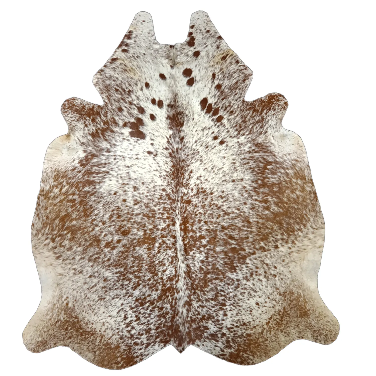 Premium Brown salt and pepper Cowhide Rug – 4'-9" x 5'-8"