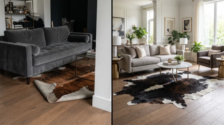 Common mistakes when buying a cowhide rug