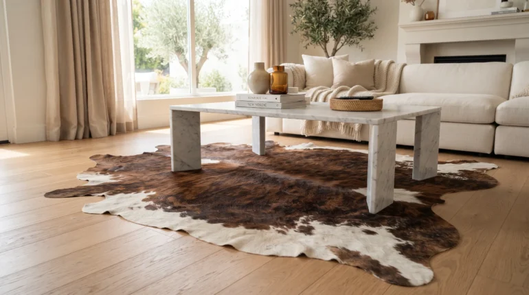 Best places to use a genuine cowhide rug