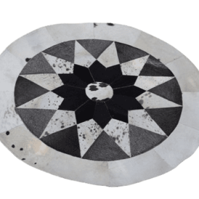patchwork cow rug