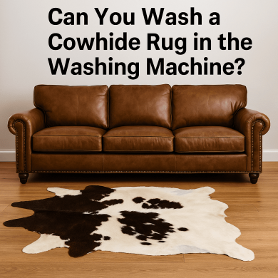 can you wash a cowhide rug in the washing machine