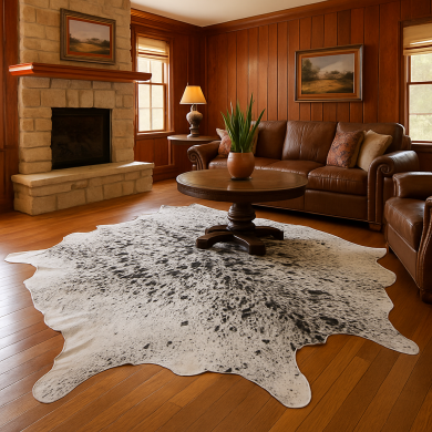 real cowhide rug