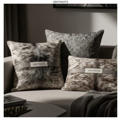 custom cowhide throw pillows