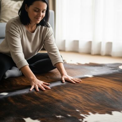 cow hide hallway rugs