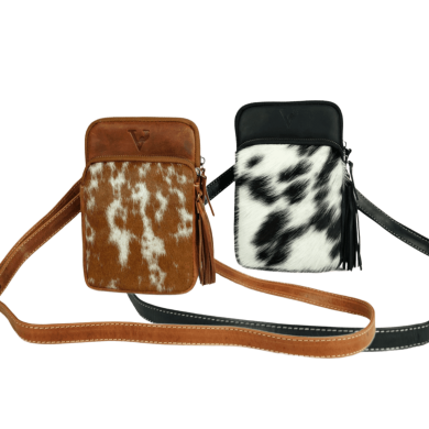 cowhide crossbody bag