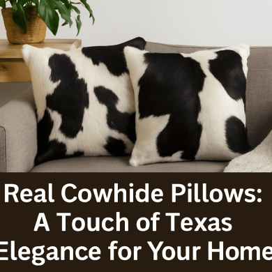 real cowhide pillows