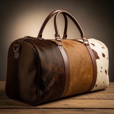 handmade cowhide duffle bags